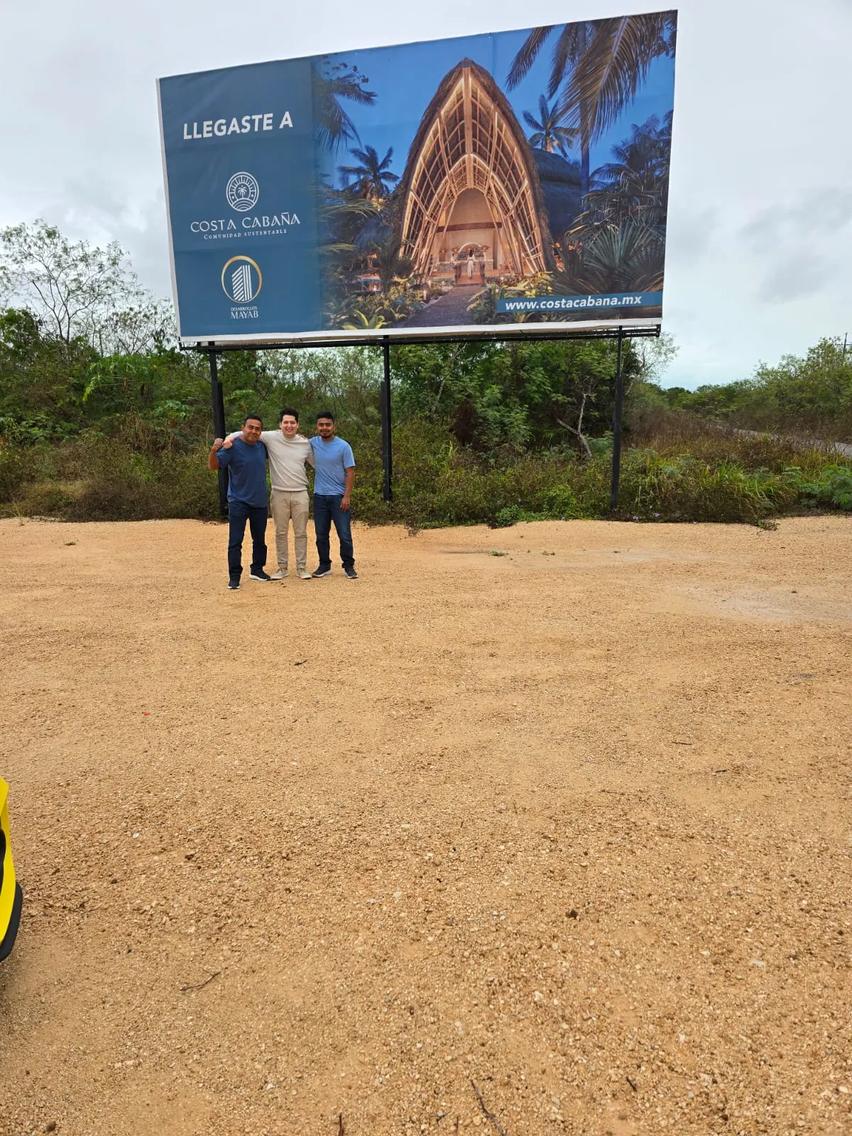 Visiting Costa Cabaña with clients