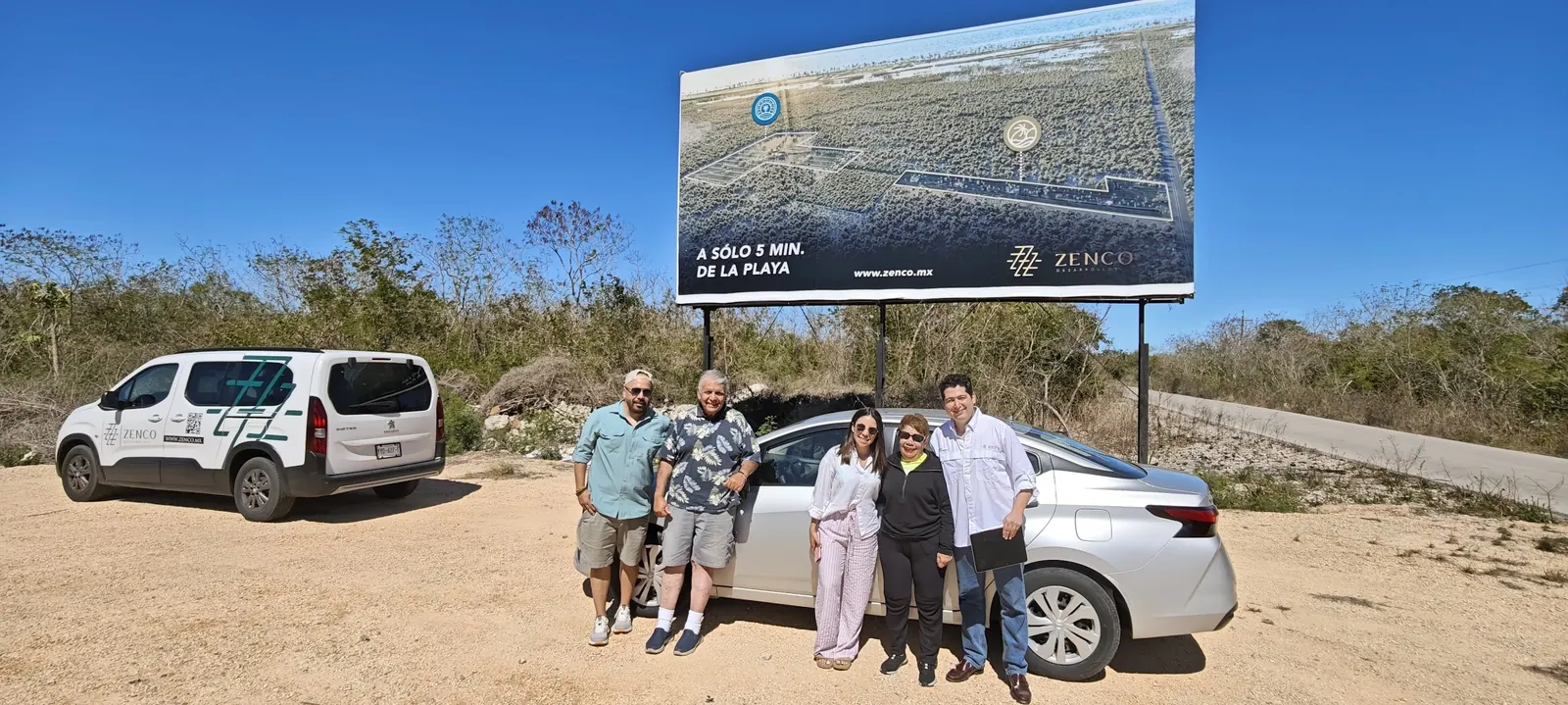 Visiting a coastal development